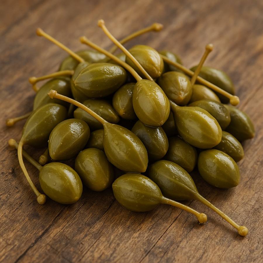 Las alcaparras son una de las fuentes naturales más ricas en quercetina, un flavonoide con potentes propiedades antioxidantes y antiinflamatorias.