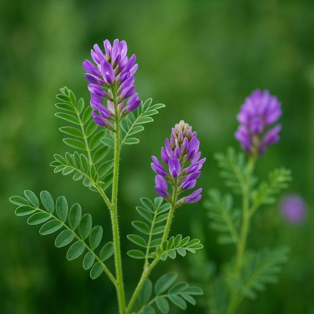 La planta Astrágalo (Astragalus membranaceus) es utilizada tradicionalmente por sus propiedades inmunoestimulantes y antivirales.