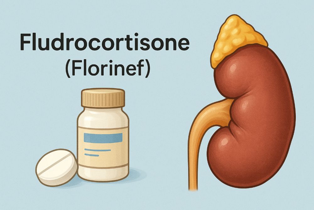 Fludrocortisona (Florinef): Mineralocorticoide sintético que ayuda a retener sodio y agua, aumentando el volumen plasmático. Utilizado para tratar la hipotensión ortostática y la hipovolemia en pacientes con disautonomía o SFC.