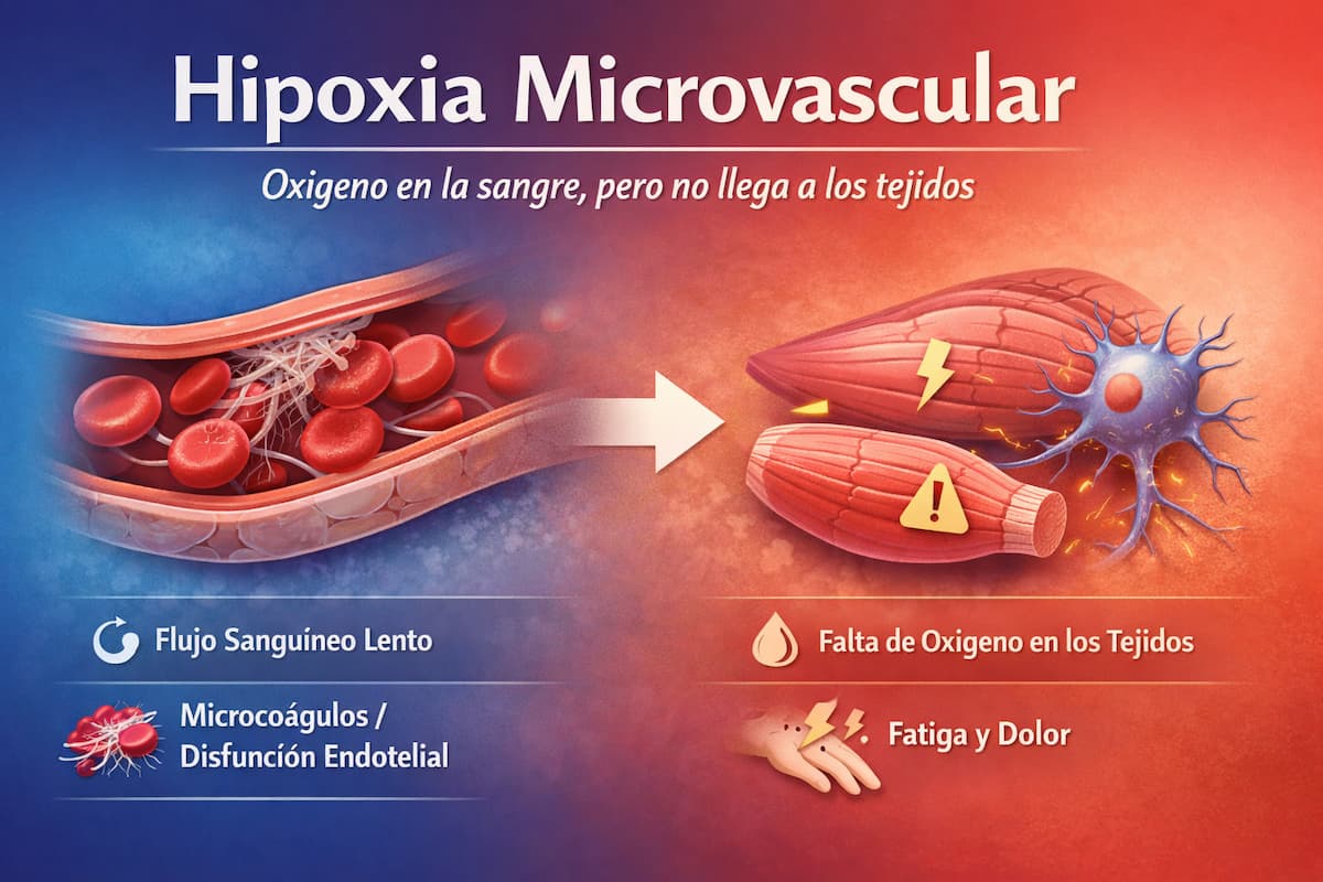 Hipoxia microvascular: cuando el oxígeno está, pero no llega