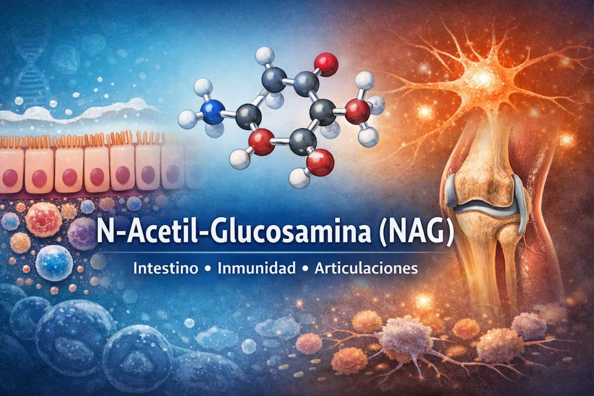 N-acetil-glucosamina (NAG): qué es, para qué sirve y por qué puede ser clave en intestino, inmunidad y articulaciones
