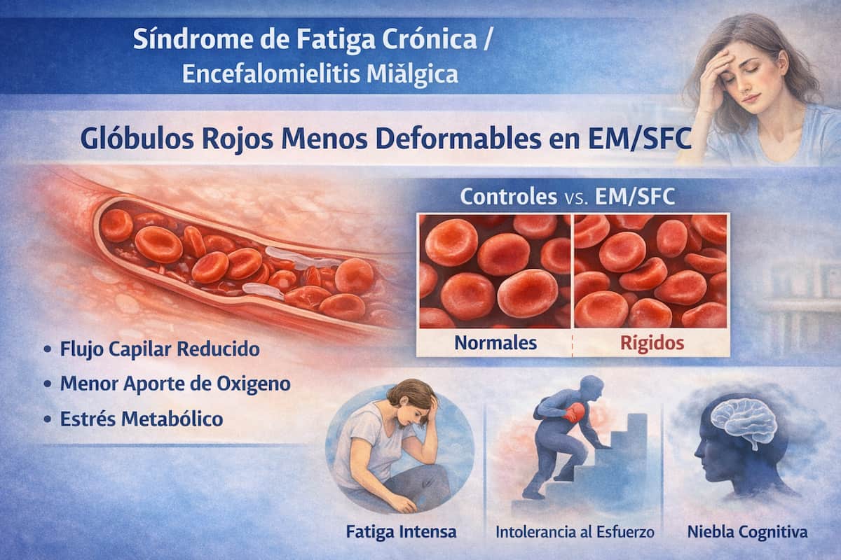 Los glóbulos rojos son menos deformables en EM/SFC