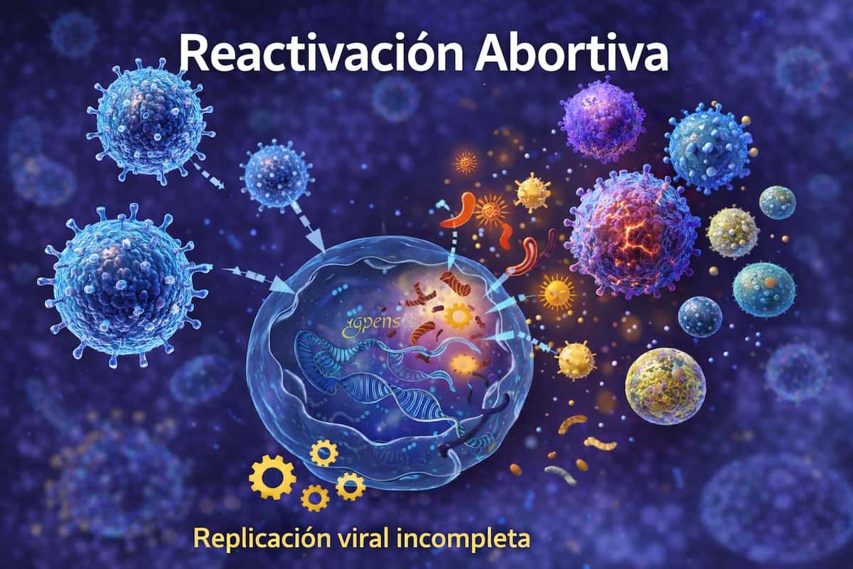 Reactivaciones abortivas de herpesvirus: un mecanismo clave en EM/SFC y covid persistente