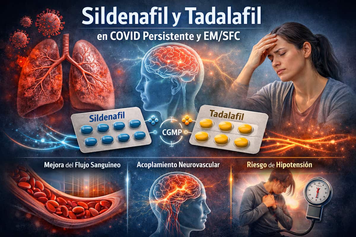 Sildenafil y tadalafil: ¿encajan en covid persistente y EM/SFC?