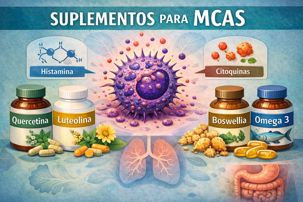 Los mejores suplementos para MCAS: cómo modular la activación mastocitaria
