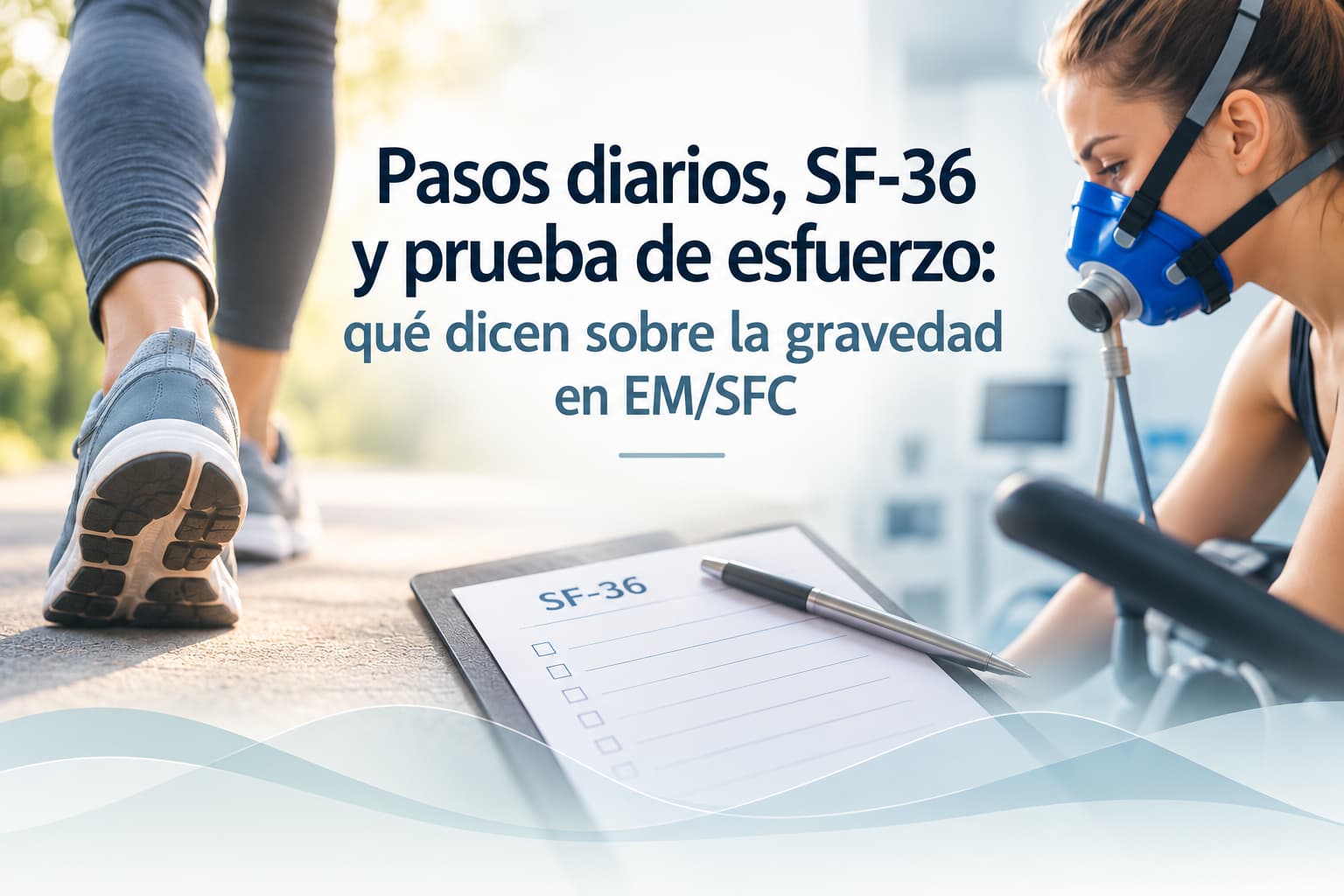 Pasos diarios, SF-36 y prueba de esfuerzo: qué dicen sobre la gravedad en EM/SFC
